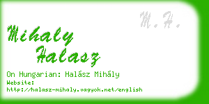 mihaly halasz business card